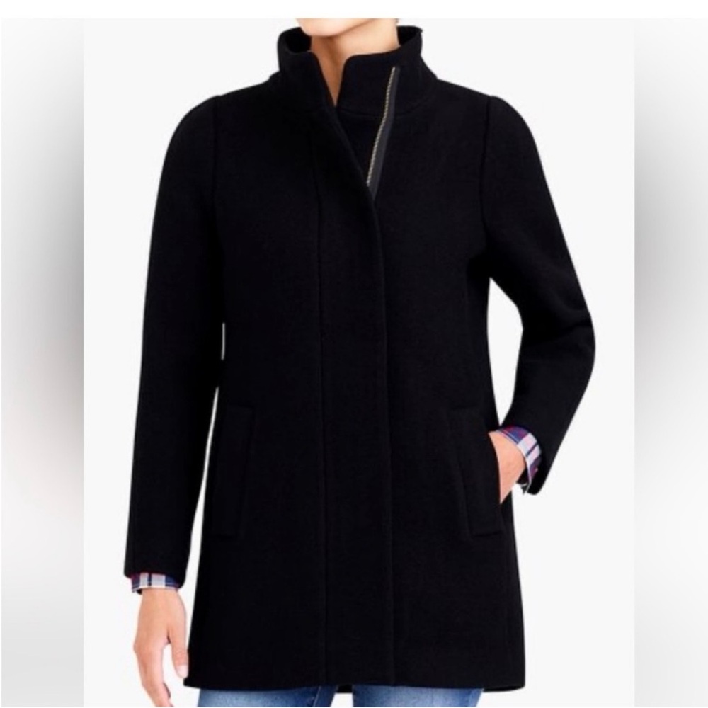 J. Crew Black Trench Coat